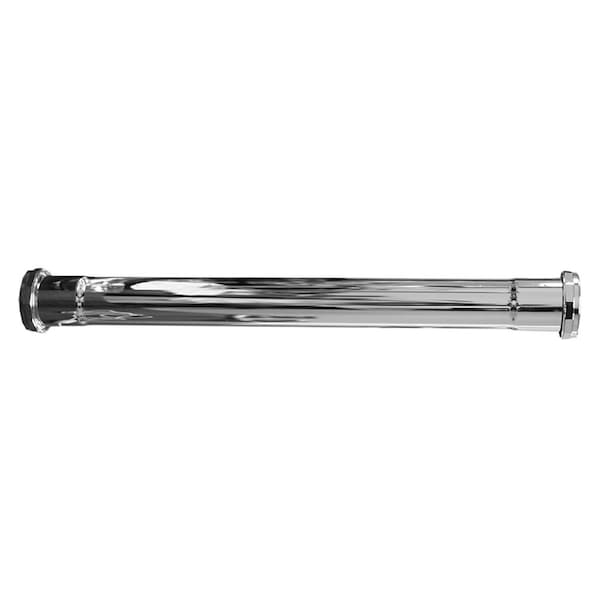 1-1/4in. x 16in. Chrome Plated Brass Double Slip Joint Extension Tube 22 Gauge